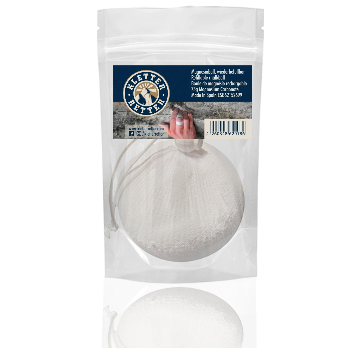 KletterRetter Magnesiaball - Chalk 1 KletterRetter Magnesiaball - Chalk